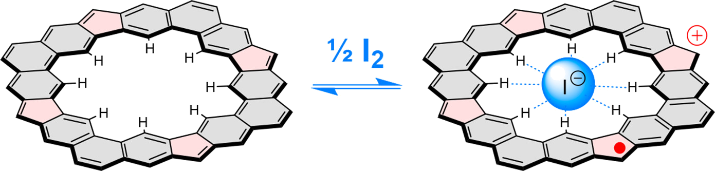TOC image for Fully Conjugated [4]Chrysaorene. Redox-Coupled Anion Binding in a Tetraradicaloid Macrocycle
