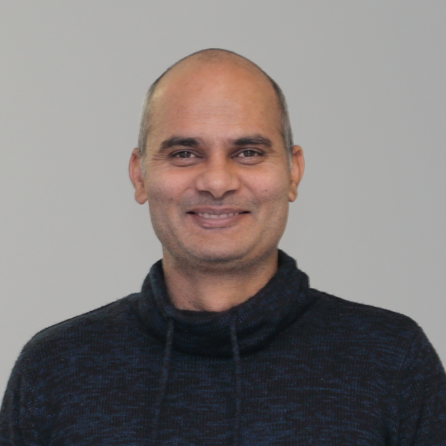 Portrait of Yogendra Kumar.