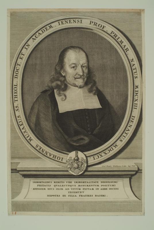Portrait of johannes musaeus.